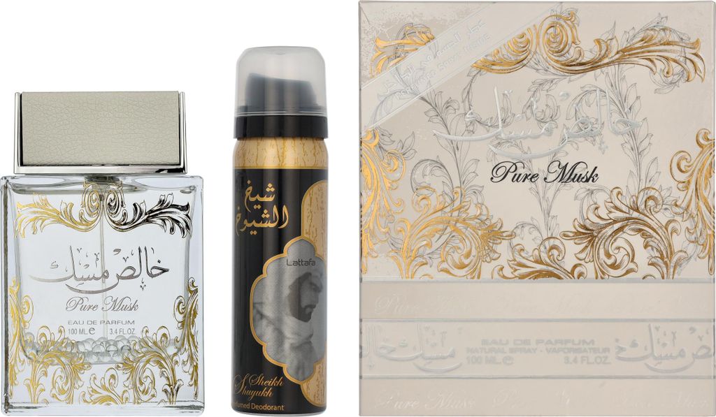 Edp Spray 100ml/Deo Spray 50ml Lattafa Pure Musk Giftset Produktbild 