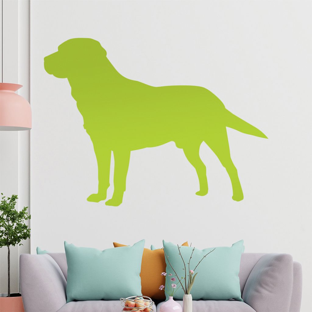 KIWISTAR Labrador Silouhette Wandtattoo in 6 Größen - Wandaufkleber Wall Sticker - Dekoration, Küche, Wohnzimmer, Schlafzimmer, Badezimmer