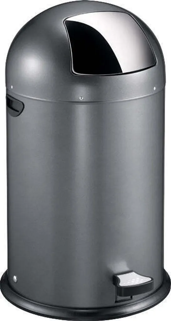 Grande Poubelle 40L Grise EKO Kickcan Idéale pour Cuisine Familiale