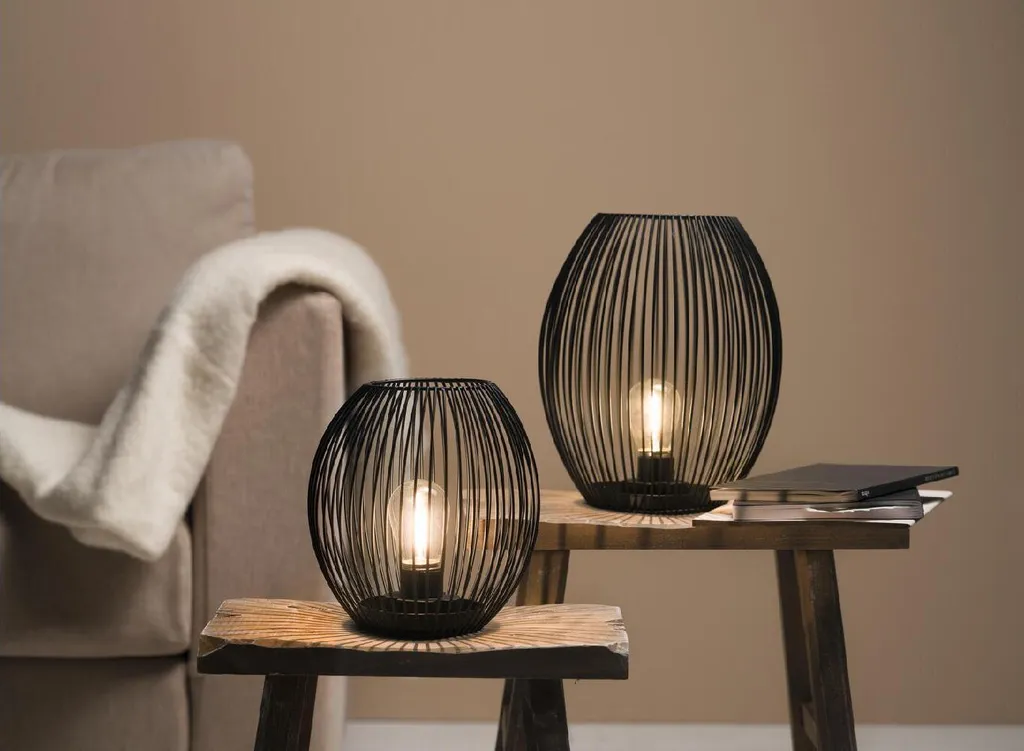 Leonardo Casolare Lanterne LED noire 18 cm - Lanterne décorative moderne