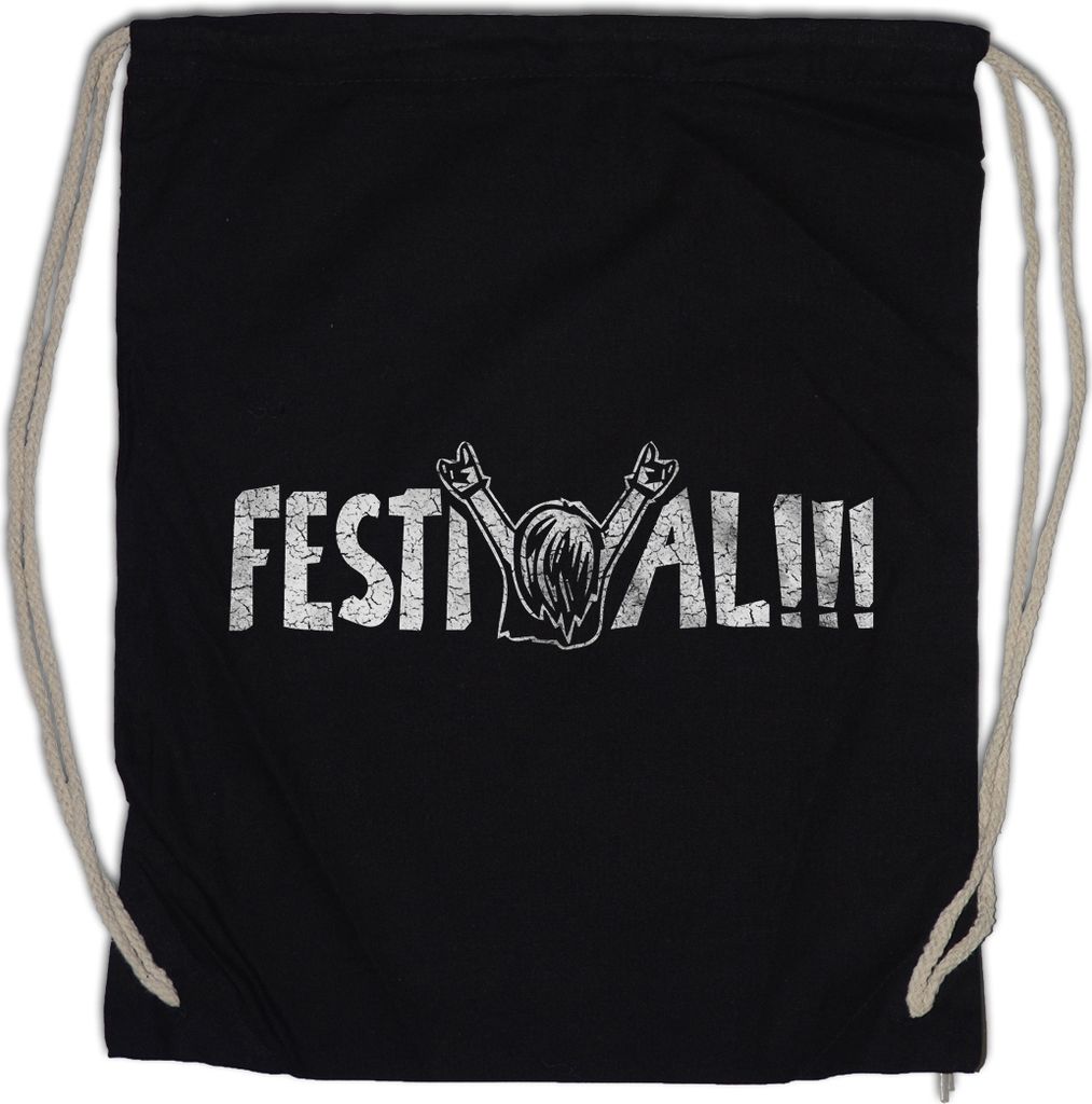 Urban Backwoods Festival, Turnbeutel, Farbe: Schwarz