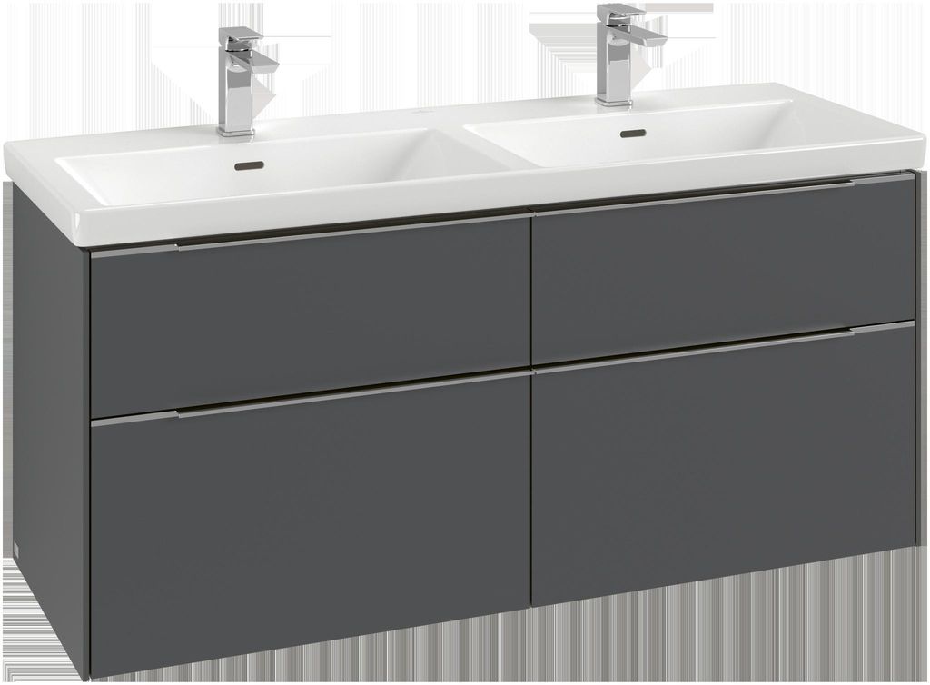 Villeroy & Boch Subway 3.0 Waschbeckenunterschrank, 4 Auszüge, 1272x576x478mm, C56801AH