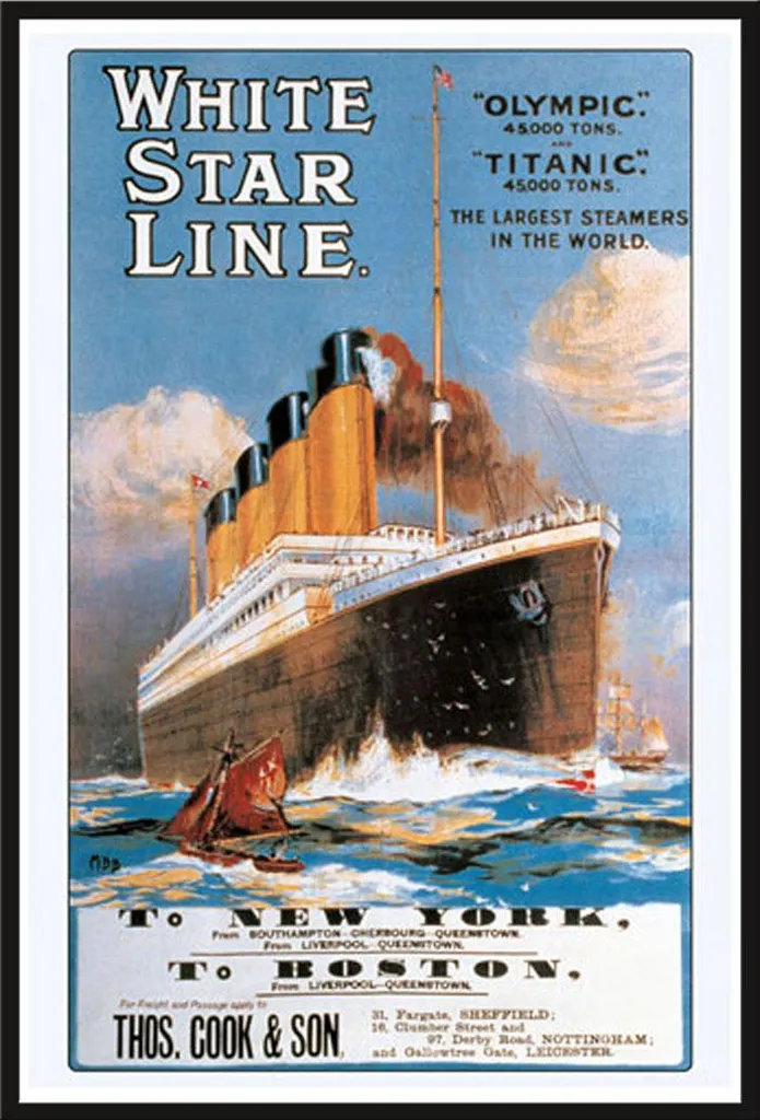 Décoration Murale Titanic encadrée, Affiche Géante Salon et Bureau