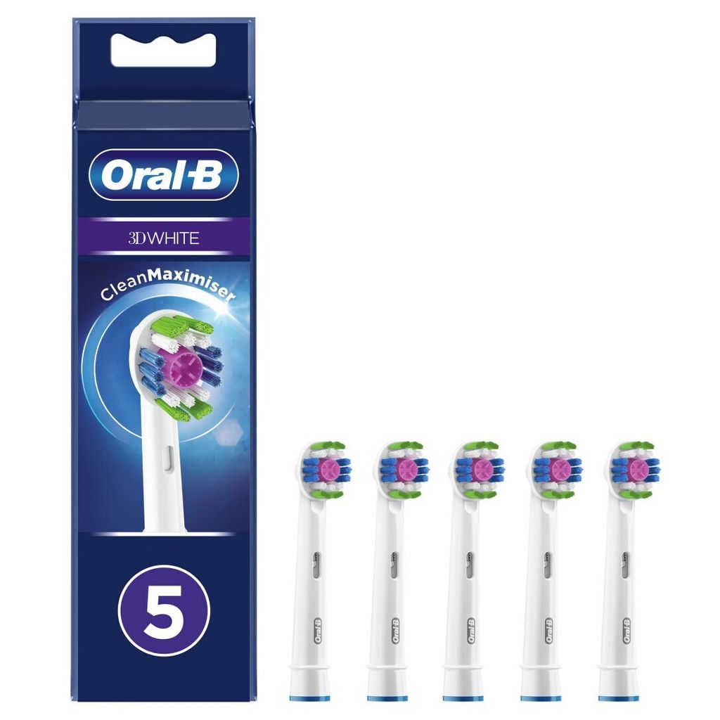 Oral-B Clean Maximiser Aufsteckbürste 3D White 5er Produktbild 