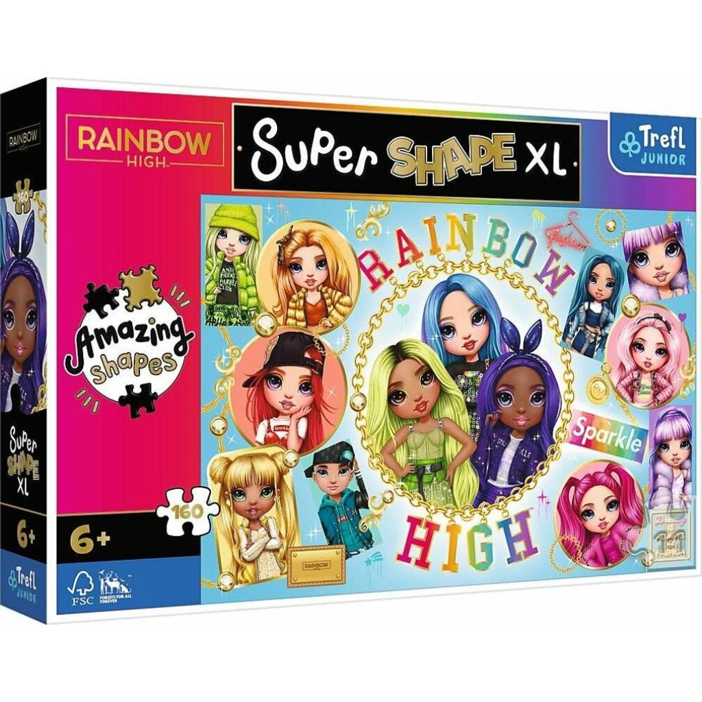 TREFL Puzzle Super Shape XL Rainbow High 160 Teile