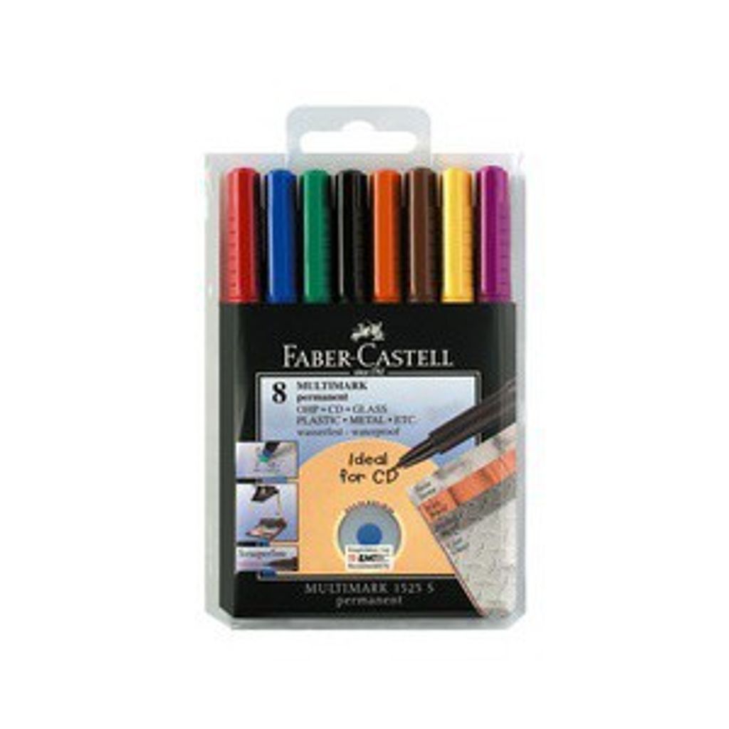 FABER-CASTELL Permanent Marker MULTIMARK F 8er Etui