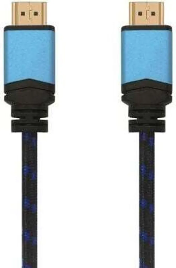 Aisens - cavo hdmi v2.0 premium ad alta velocità / hec 4k@60hz 18gbps, a/m-to-m, nero/blu, 2,0m