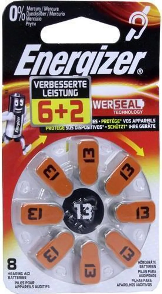 Energizer ENZINCAIR13-8P Batteria non ricaricabile (634922)