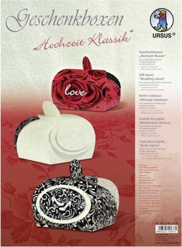 URSUS Geschenkboxen "Hochzeit Klassik"