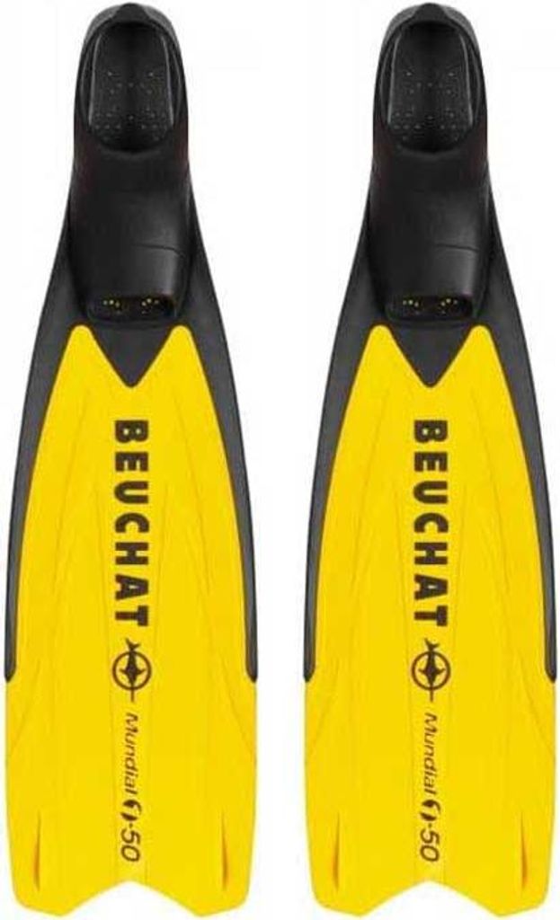 Beuchat Mundial One-50 Soft Flex Freitauchflossen Gelb EU 41-42 Gelb EU 41-42