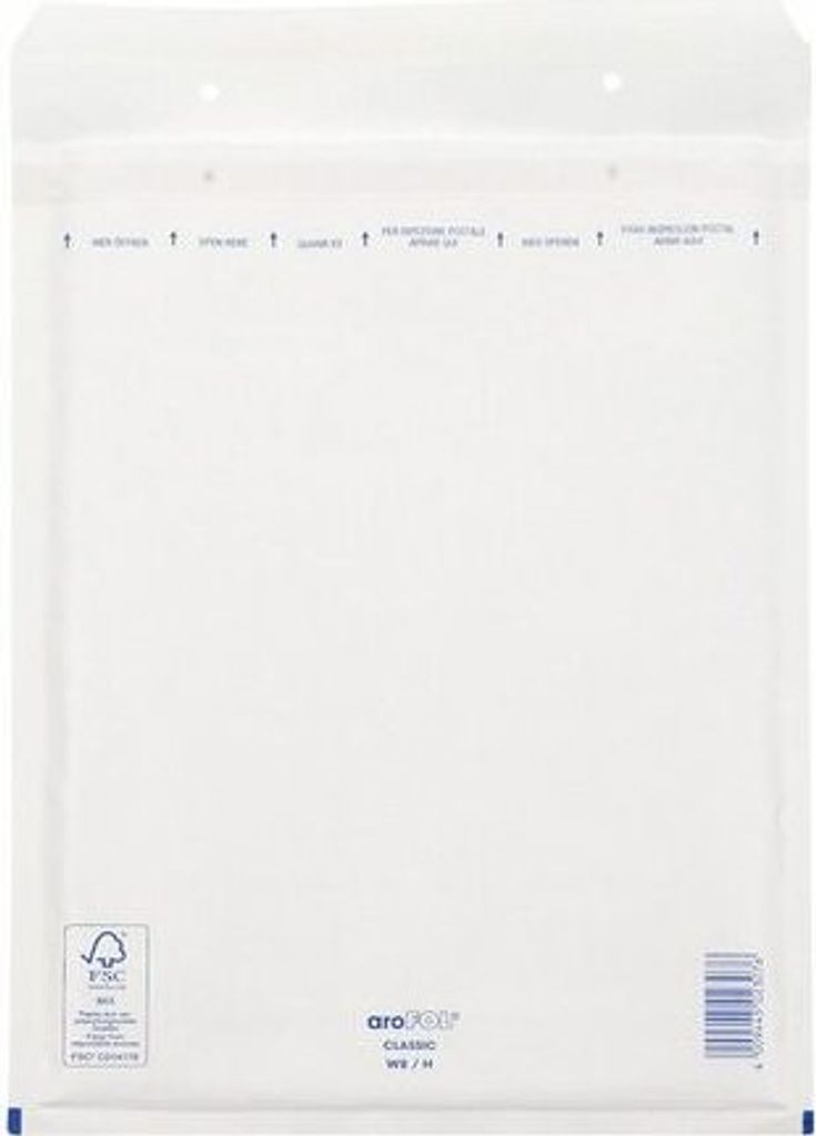 25x AROFOL CLASSIC Luftpolstertasche 8/H-18W 270x360mm für B4 weiß
