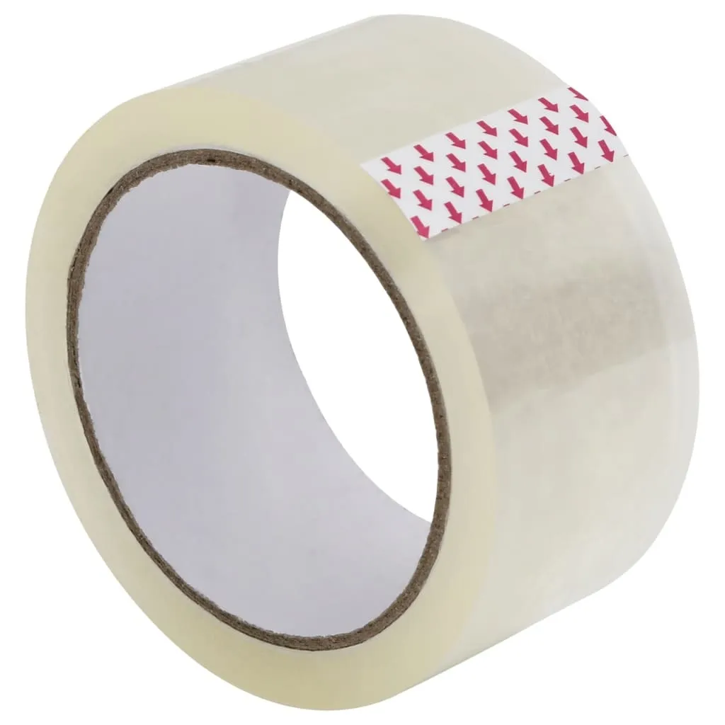 Nastro Adesivo vidaXL per Traslochi 36 pz Trasparente 48 mm x 66 m