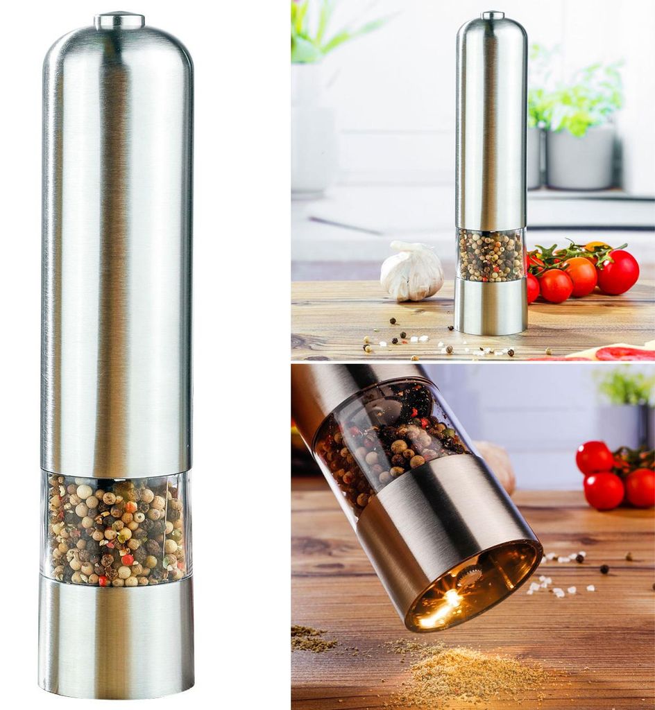 HI Elektrische Salz- / Pfeffermühle edelstahl Produktbild 