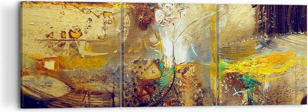 Bild auf Leinwand - Leinwandbild - Abstraktion modern - 120x40cm - Wand Bild - Wanddeko - Leinwanddruck - Bilder - Kunstdruck - Wanddekoration - Le...