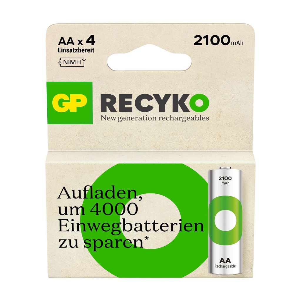 GP Battery y ReCyko Mignon AA -Akku NiMH - Akku - Mignon (AA)