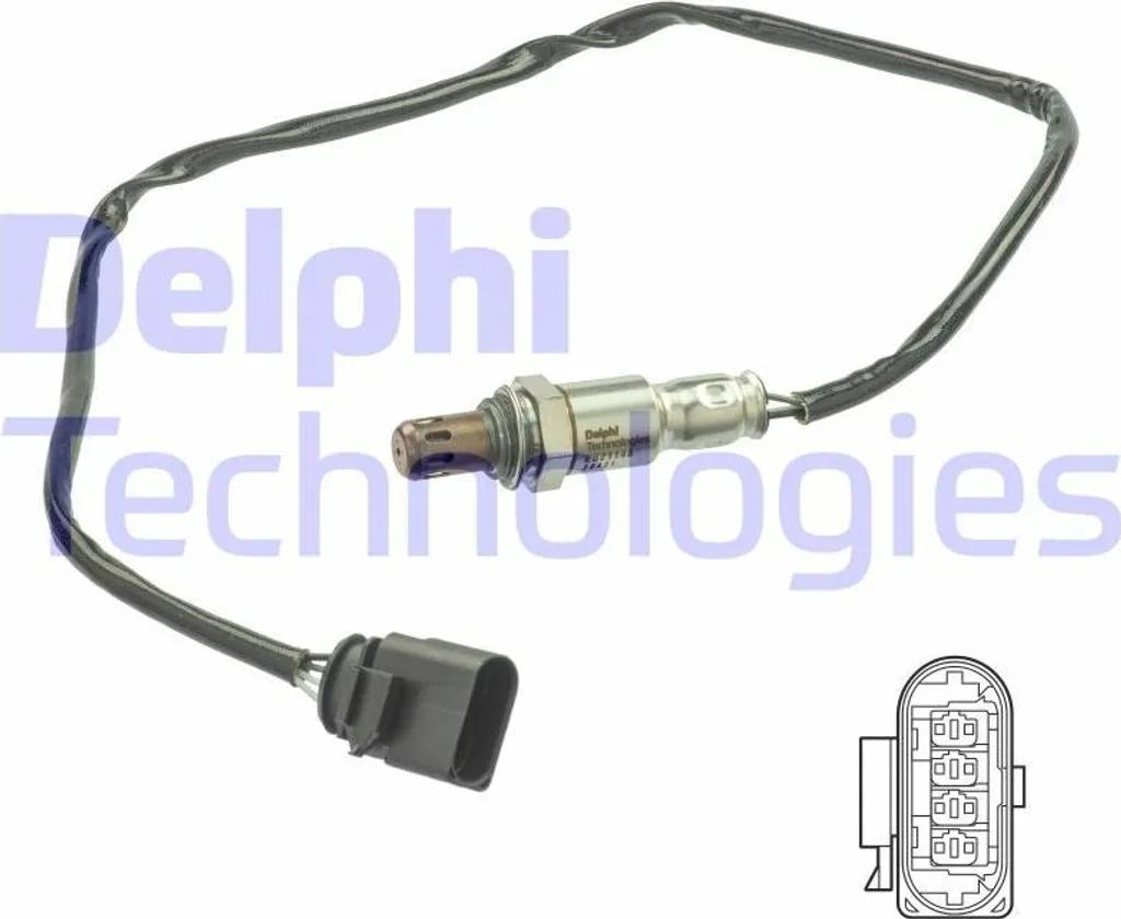 Capteur d'oxygène Sonde Lambda Delphi pour Skoda Octavia et Superb