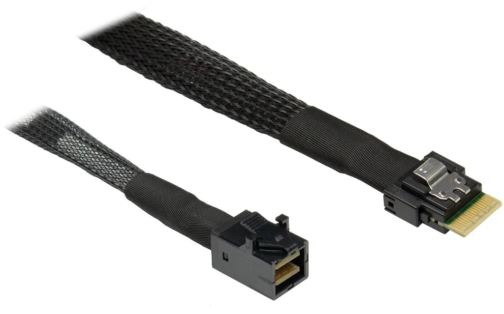 Câble SFF-8654-4i vers SFF-8643 70cm - Transfert Haute Vitesse SAS