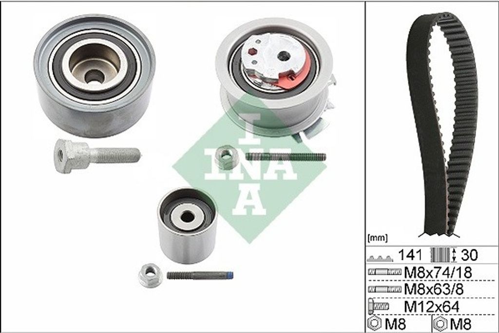 INA Zahnriemensatz für Audi A3 SEat Altea Skoda Octavia VW Golf