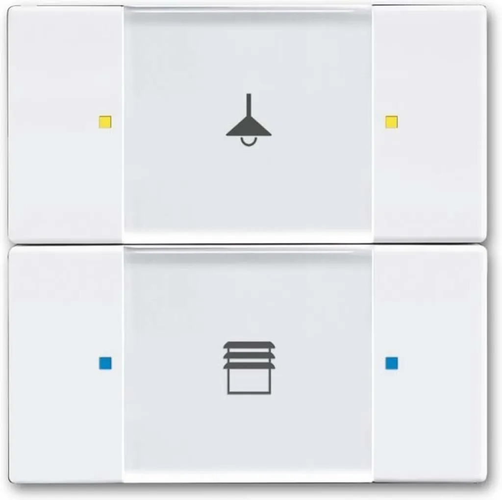 Élément de commande 2/4 touches Busch-Jaeger 6126/02-84 blanc studio
