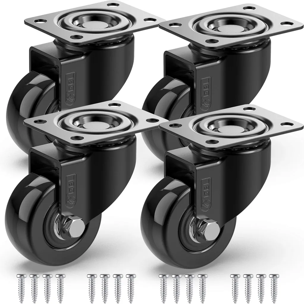 Roulettes anti-rayure pour sol fragile charge lourde 200kg de meuble