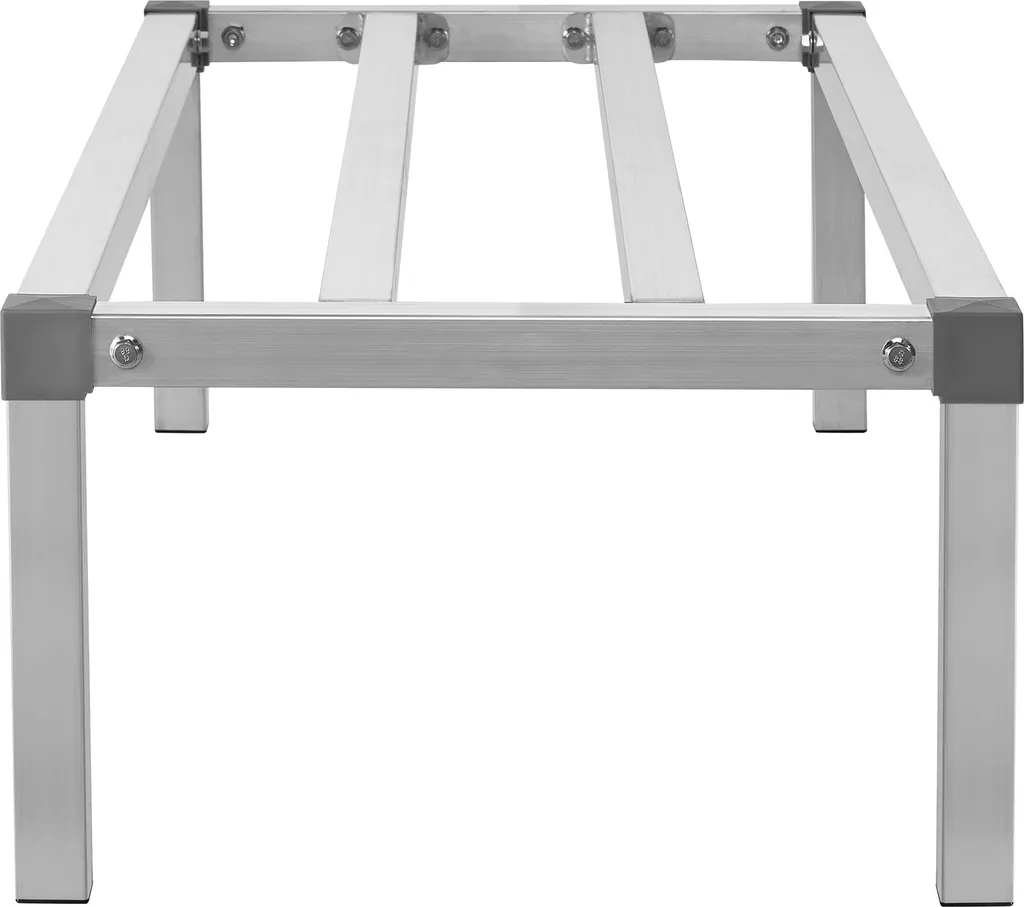 SucceBuy Scaffale in alluminio, 48" x 20" Capacità di stoccaggio di 1000 libbre, ideale per vari luoghi come cucine, garage e magazzini, fornisce uno stoccaggio efficiente.