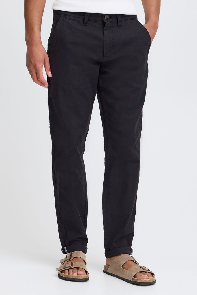 SOLID SDLoran Herren Leinenhose Lange Stoffhose Hose mit Gürtelschlaufen 5-Pocket-Form Leinenmix Regular fit