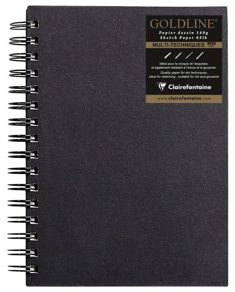 Clairefontaine Goldline Spiral A5 H 140g 64Bl elfb