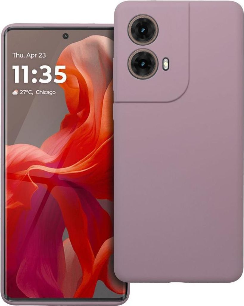 SILICONE 2mm Handyhülle passend für MOTOROLA G85 5G puderrosa