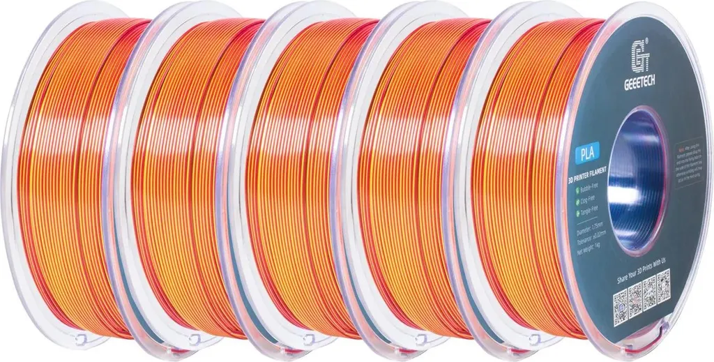 Filamento Stampa 3D Alta Resistenza - Rosso Giallo Blu Glossy 1.75mm