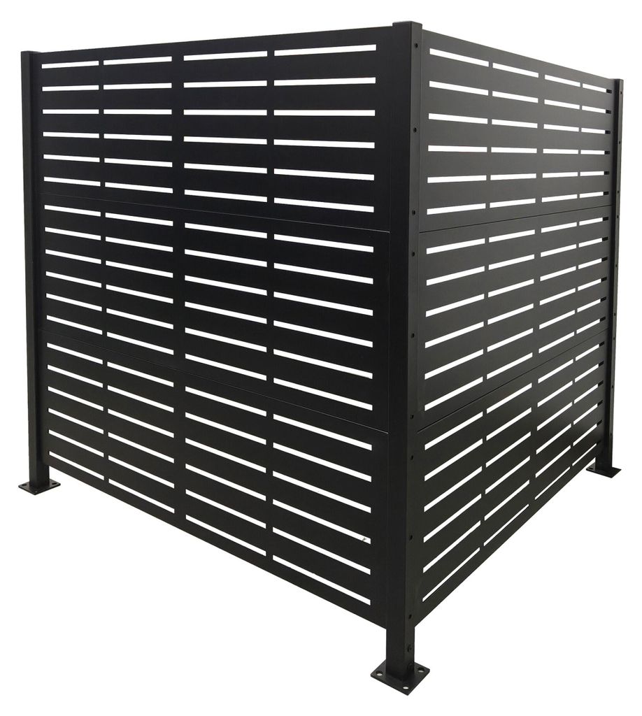 Habillage pour poubelles Relaxdays, gamme Line, 2 panneaux Image du produit  Image générée par une IA