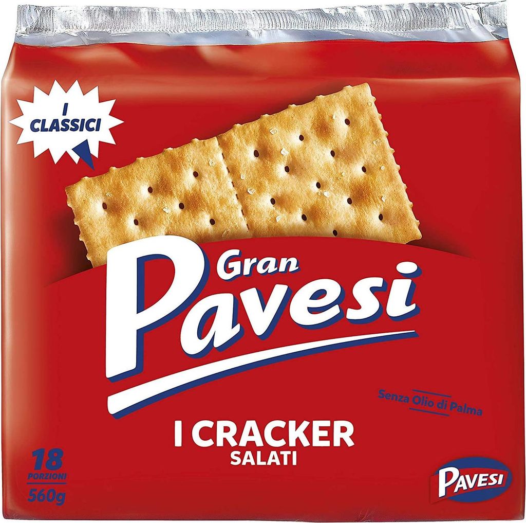 12x Gran Pavesi Crackers salati Salzgebäck gesalzen 560g Produktbild 