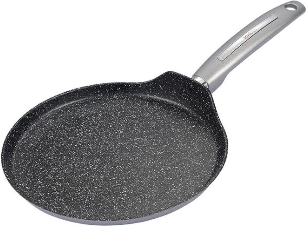 Schäfer Pfannen Hochwertiges Kochgeschirr – Für Perfektes Kochen und Braten Crepepfanne Ø24cm Metallic Silver