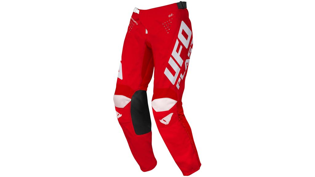 UFO PLAST Hose "MX Bamberg" Herren, Mate Gr. 48, rot / weiß