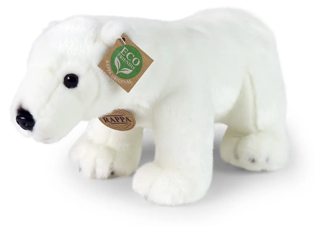 Peluche Ours Polaire 30 cm Écologique - Doudou Blanc en Coton Recyclé