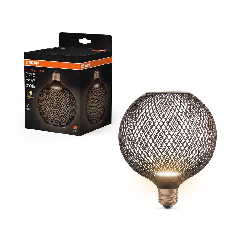 OSRAM DECOR LED FLAT GLOBE je plochá kulatá žárovka s Obrázek produktu 4
