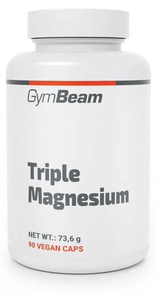 GymBeam - Triple Magnesium Komplex Hochdosiert - 375mg pro Tag, 90 Kapseln
