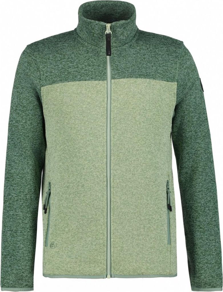 Icepeak Agen Strickfleecejacke Herren ohne Kapuze, Größe:XL, Farbe:Grün