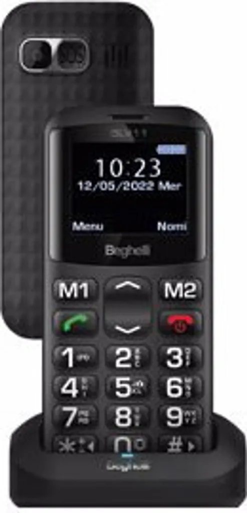 Beghelli Salvalavita SLV11 Cellulare Anziani Dual SIM SOS Nero Beghelli
