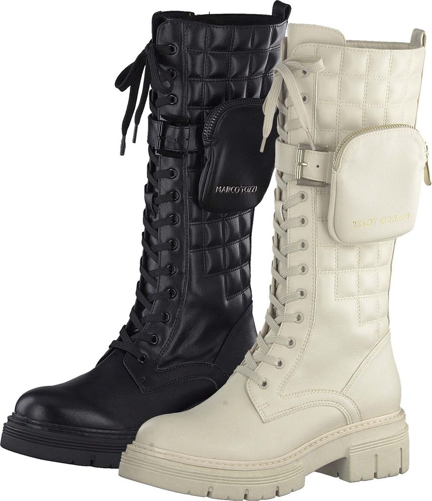 MARCO TOZZI Damen Stiefel Schnürstiefel 2-25618-37, Größe:38 EU, Farbe:Schwarz