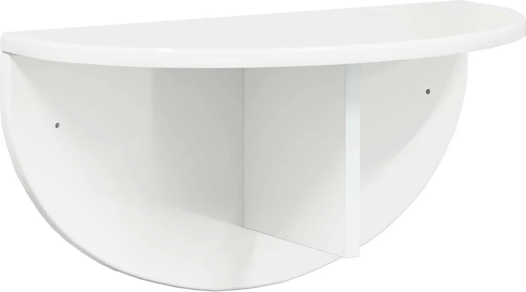 SYFAX™ Scaffale da parete Bianco Lucido 48x24x24 cm - Arredo Moderno