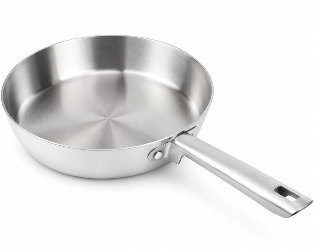 DIVORY Edelstahlpfanne 20 cm unbeschichtet – Produktbild 