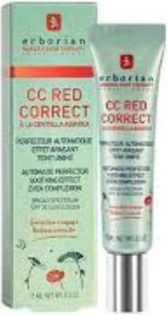 Breed spectrum zonnebrandcrème Erborian CC Red Correct Productafbeelding 