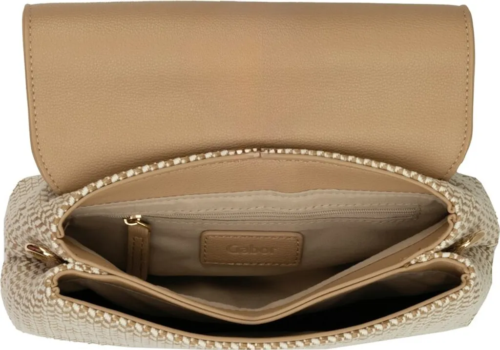 Borsa a tracolla con borchie Bambina, Bianco | Milano