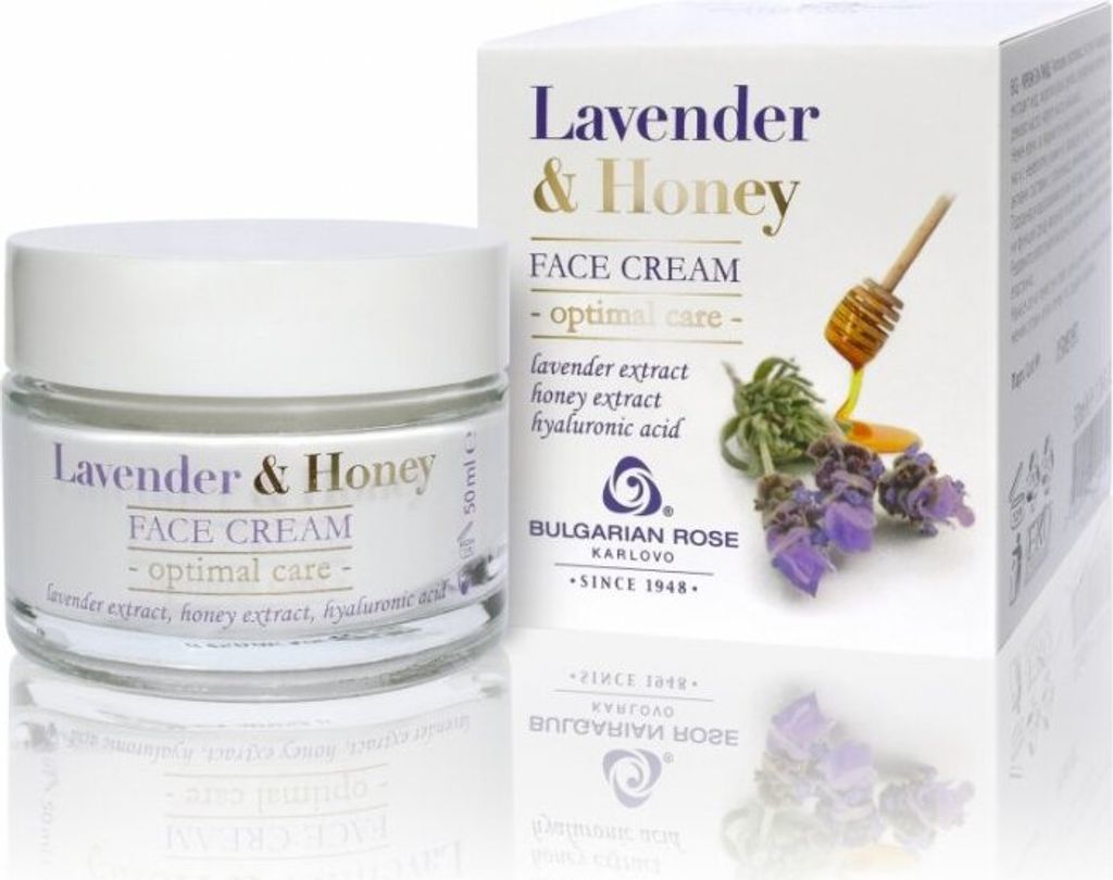 Bulgarian Rose Day Cream Lavendel und Honig, 50 ml Produktbild 