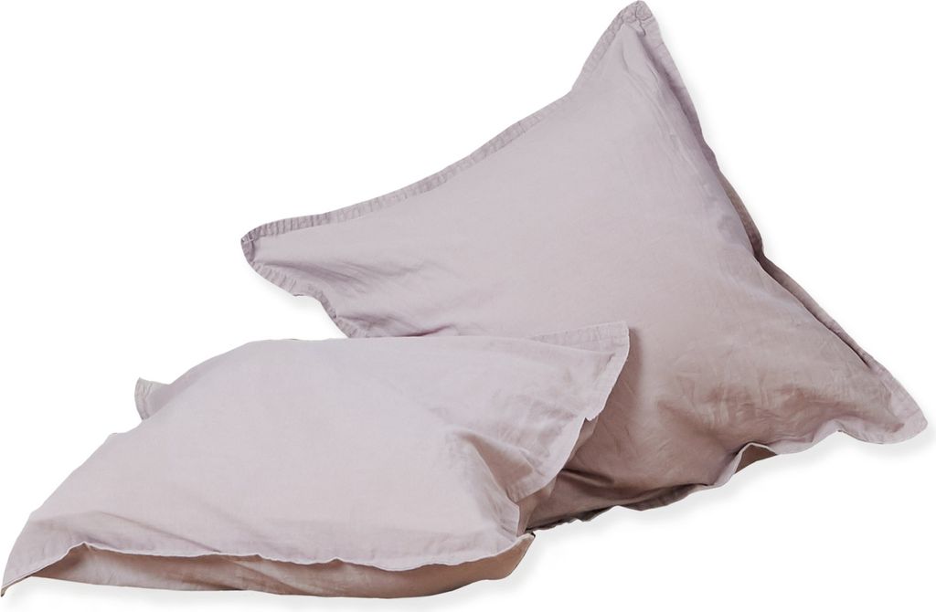 Hahn Baumwolle Stone Washed Kissenbezug Blassrosa 40x40 cm