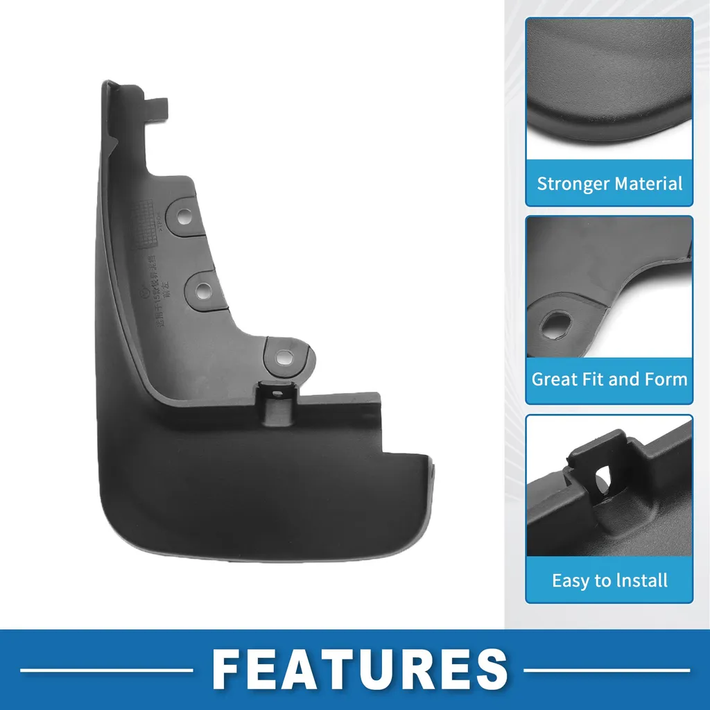 Garde-boue Ford Edge 2019-2022 en ABS renforcé - Kit complet montage - 4