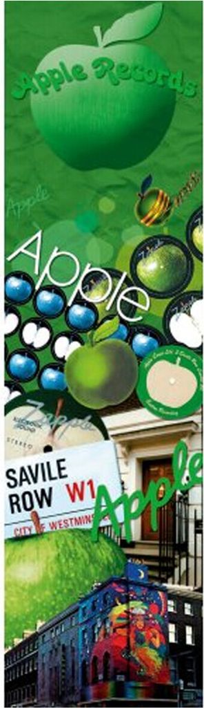 The Beatles - Lesezeichen, Apfelmontage RO9041 (Einheitsgröße) (Grün)