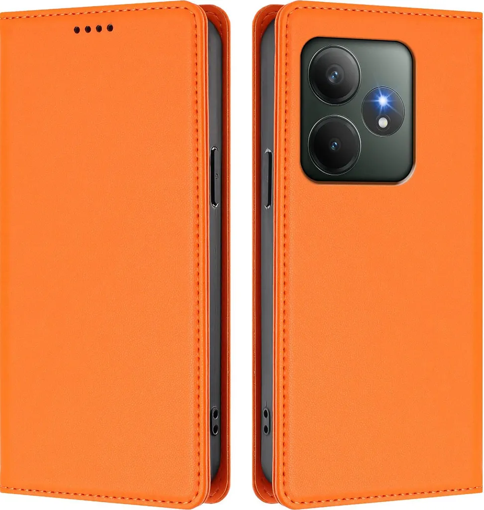 Miglior Cover Realme GT 6T - Custodia Magnetica con Stand Arancio
