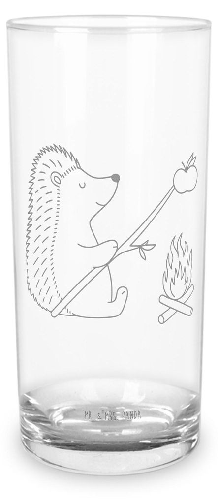 Mr. & Mrs. Panda Glas Igel Grillen 200 ml - Transparent - Geschenk, Spruch, Tumbler, Ziele, Motivation, Arbeitslos, Wasserglas, Trinkglas, Cocktail...