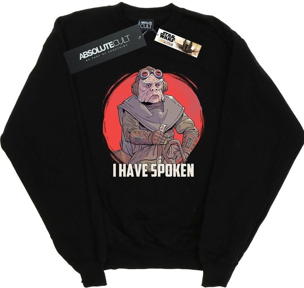 Star Wars - "The Mandalorian I Have Spoken" Sweatshirt für Herren BI46397 (M) (Schwarz)